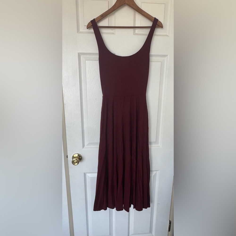 Reformation Deep Burgundy Midi Dress - Picture 2 of 5
